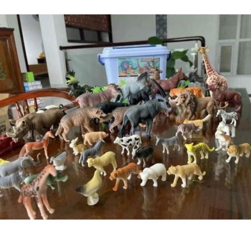 Mô hình động vật 64 chi tiết hàng chuẩn loại 1