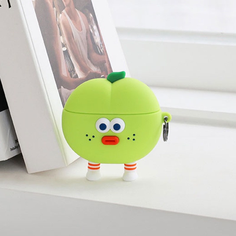 Vỏ Bảo Vệ Hộp Sạc Tai Nghe Airpods 3 Pro 2 3 Họa Tiết Hoạt Hình Quả Cà Chua Đỏ 2021 Phong Cách Mới Ốp