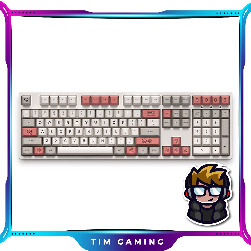 [Mã 254ELSALE giảm 7% đơn 300K] Bộ Keycap Akko 9009 Retro R2 Kit | 38 nút | Chất liệu: PBT Dye-Subbed