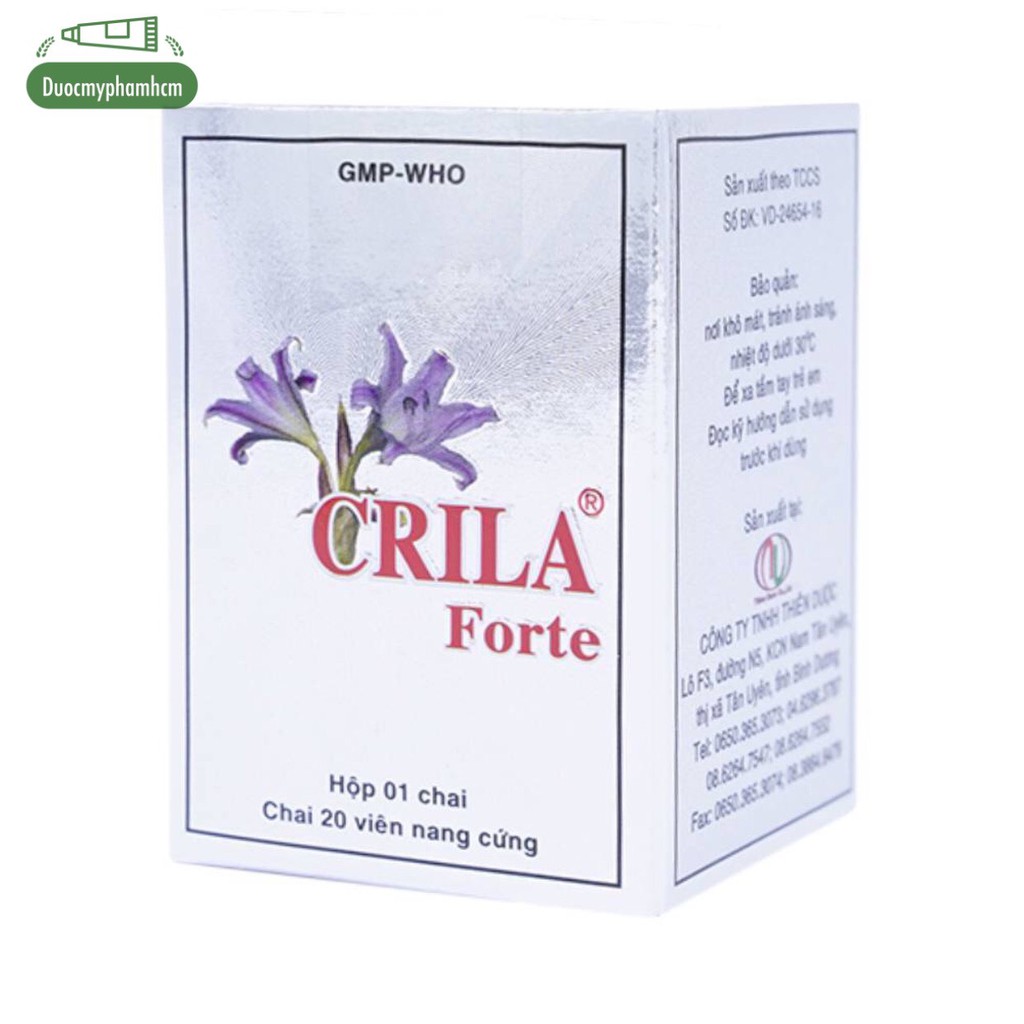 Viên uống Crila forte -Hộp 20 viên