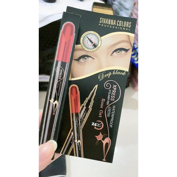 Kẻ mắt Sivanna Xpress Eyeliner Rose Cat Pen HF896