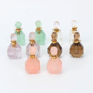 Tự nhiên kết cấu pha lê nước hoa chai Amethyst fluorit khói thạch anh rõ ràng thạch anh tăng thạch anh tinh dầu chai đồ trang trí
