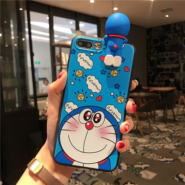 VIVO Y55 Y66 Y67 V5 V5S Y71 V7 V7Plus V7+  Phim hoạt hình cặp đôi dễ thương Doraemon chống rơi vỏ mềm