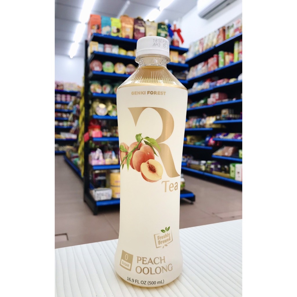 Trà Ô Long vị Đào Genki chai 500ml | BigBuy360 - bigbuy360.vn