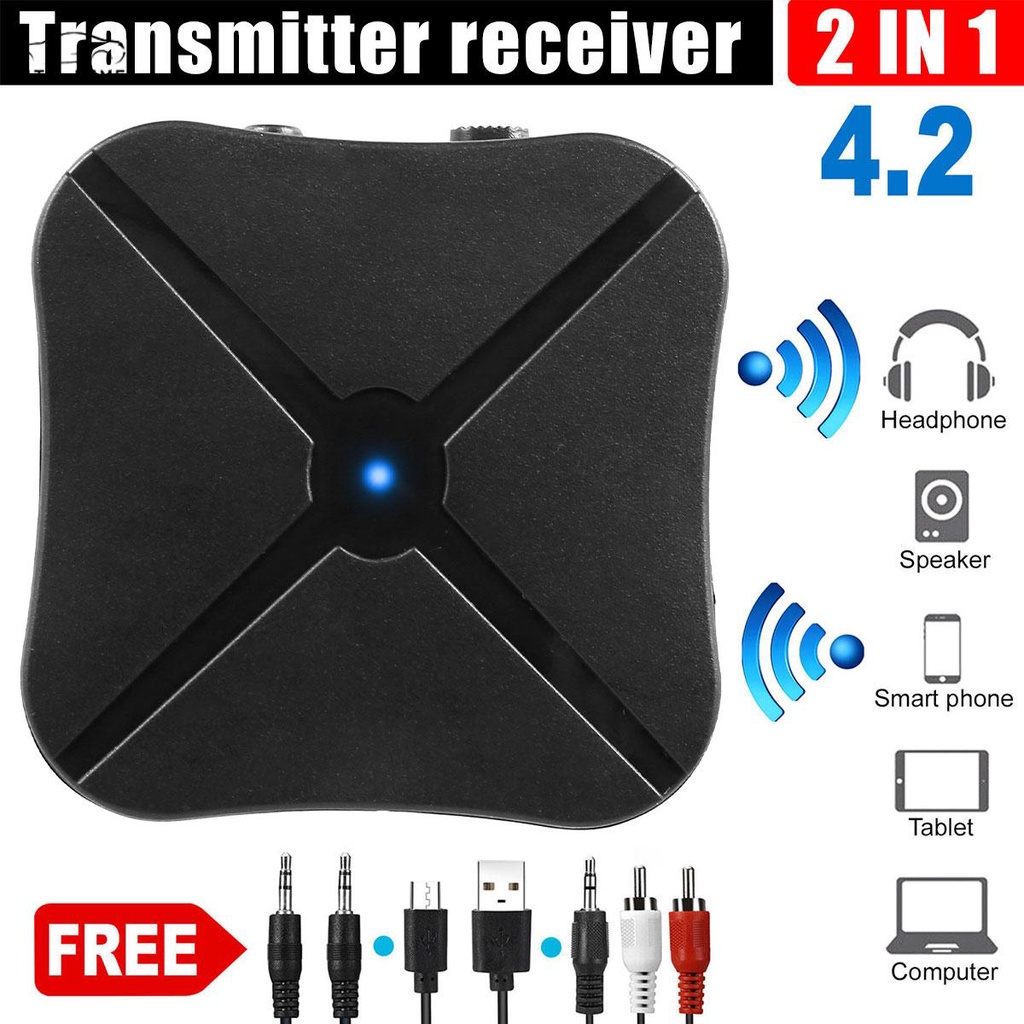 Thiết Bị Truyền Nhận Tín Hiệu Âm Thanh Bluetooth 4.2 AUX RCA Cho TV MP3 PC SHOPCYC7766