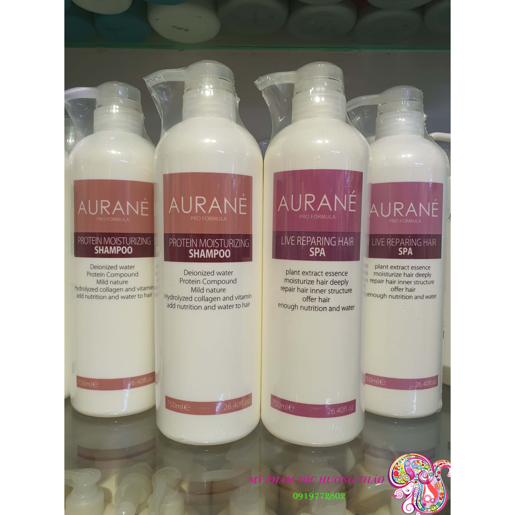 (AURANÉ) Bộ dầu gội xả Aurane Spa phục hồi chăm sóc tóc hàng ngày (2x750ml)