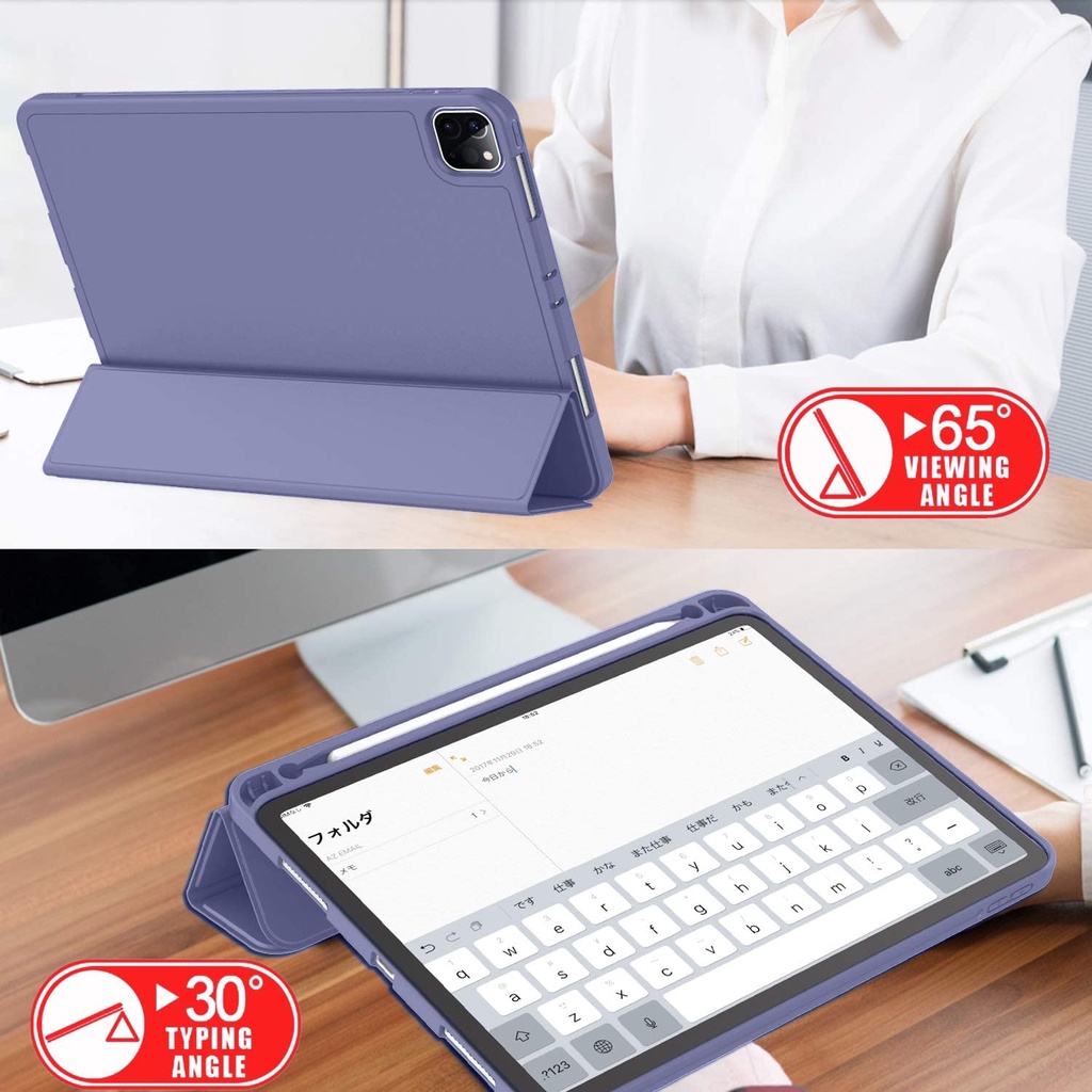 Ốp Máy Tính Bảng Có Khay Đựng Bút Cho ipad mini 6 8.3 ipad 9th 10.2 pro 12.9 2021 pro 11 2020 gen 8 7 6 5 air 2 1 9.7 pro 10.5