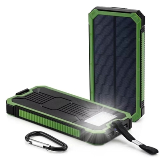 Sạc Dự Phòng Năng lượng Mặt Trời Chống Nước Đa Năng 10000mAh  và 5000mAh Đèn Led chiếu sáng ban đêm