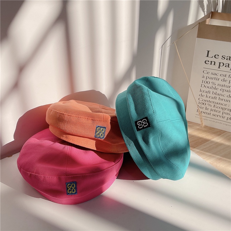 Mũ Beret Thêu Chữ Thời Trang Cho Bé