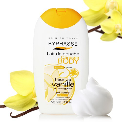 [Mã COSGLORIAT4 -8% đơn 250K] Sữa tắm Byphasse chiết xuất Vanilla 500ml
