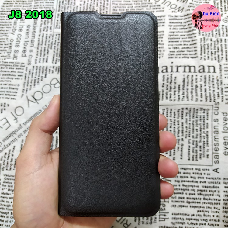 Bao Da Samsung Galaxy J8 2018 Kiểu Dáng Gấp 2 Mặt Và Có Phối Ví Sang Trọng | BigBuy360 - bigbuy360.vn