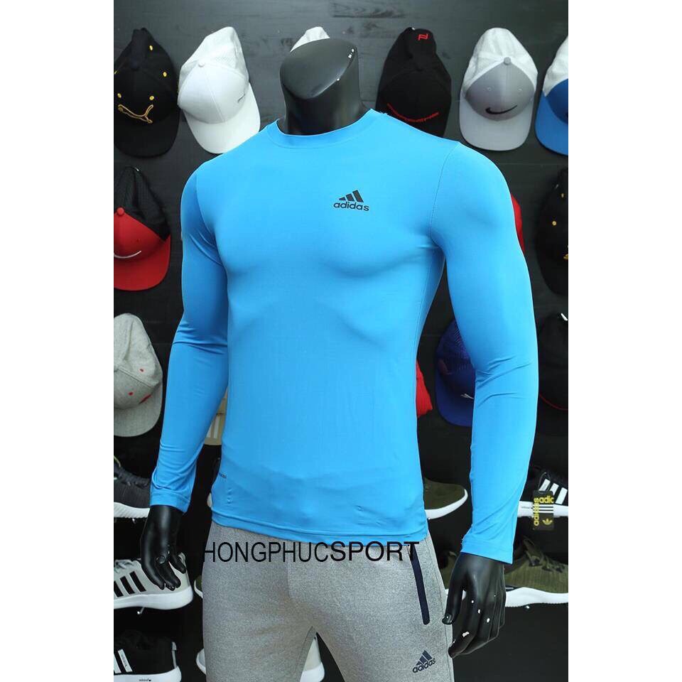 ÁO THUN NAM BODY GIỮ NHIỆT CỰC ĐẸP MAU XANH NHẠT