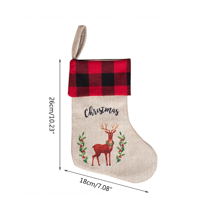 Set 3 Chiếc Tất Đựng Kẹo Giáng Sinh Dễ Thương Xinh Xắn