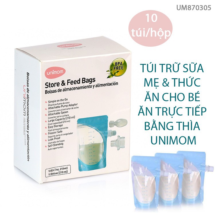 Túi trữ sữa Unimom Compact hộp 30 túi / 60 túi / 20 túi / 10 túi