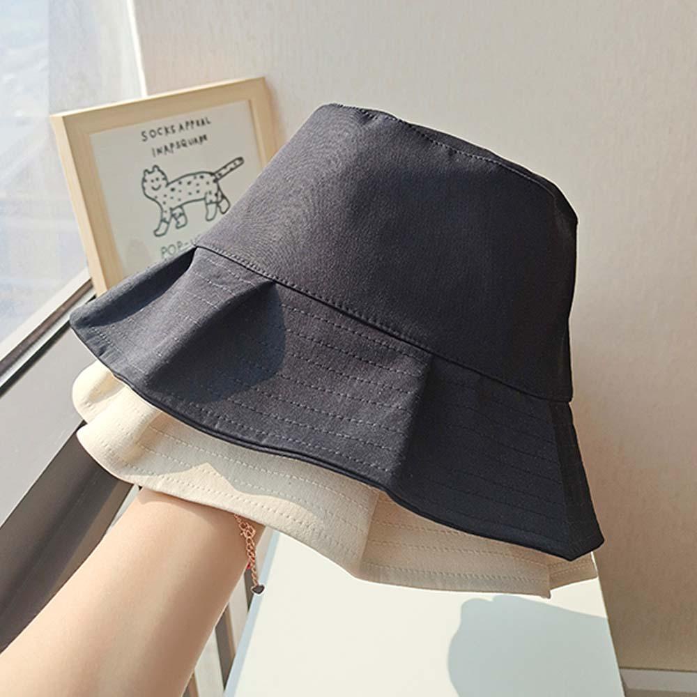 Nón Bucket Chất Liệu Cotton Màu Sắc Ngọt Ngào Thời Trang Mùa Hè