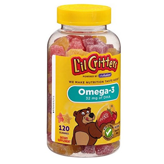 Dành cho trẻ em L'il Critters Omega-3 Gummy Fish with DHA