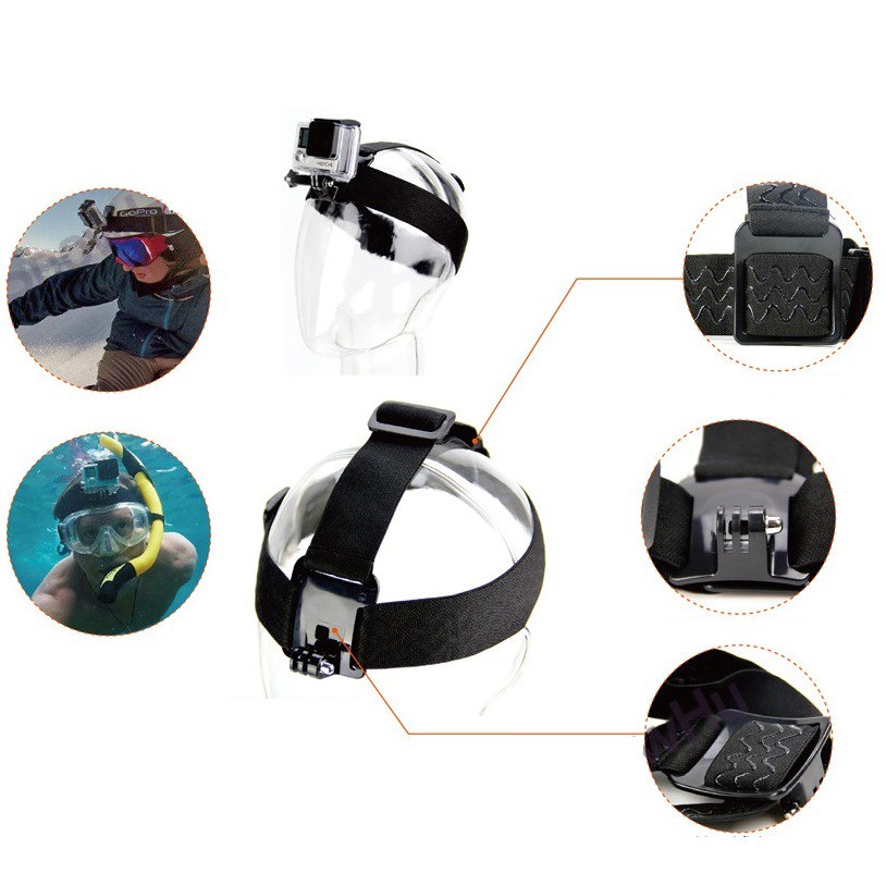 Bộ phụ kiện GOPRO, SJCAM 43 in 1, 7 in 1, 50 in 1 gắn camera, hàng thể thao chuyên dụng cao cấp cho dân phượt SPORTY