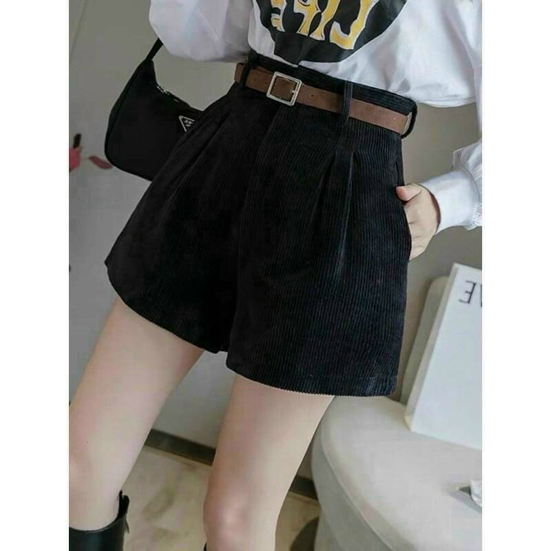 Quần short nữ nhung tăm sang chảnh cao cấp - hàng loại 1 quảng châu