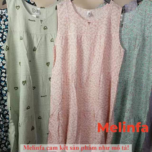 Váy đầm ngủ mặc nhà vải Cotton mềm mại thoáng mát VAV0265 | BigBuy360 - bigbuy360.vn