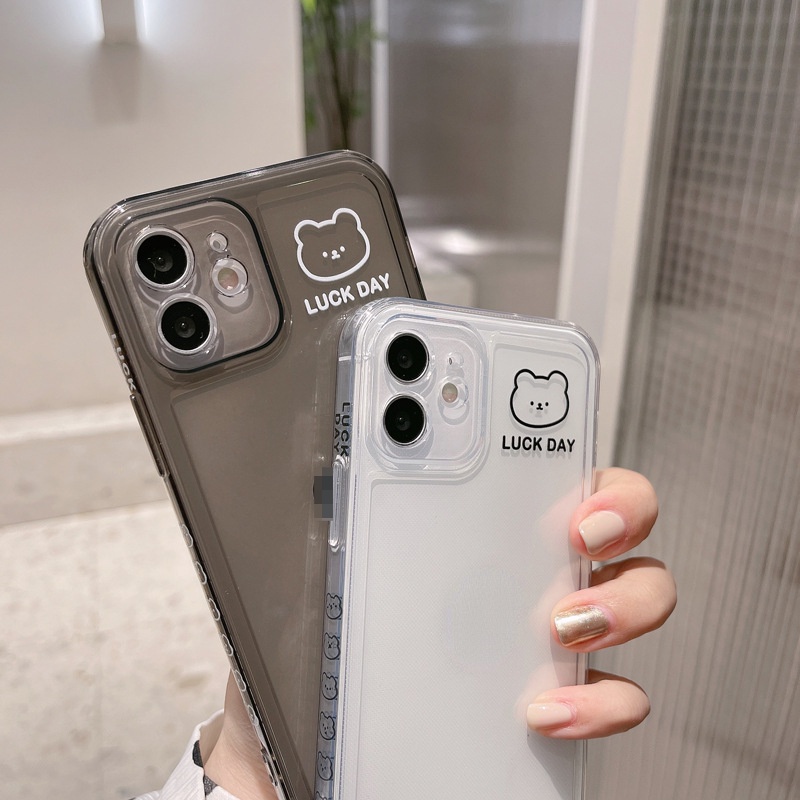 Ốp lưng iphone Ốp lưng iphone vuông cạnh hình insbear 6plus/6s/6splus/7/7plus/8/8plus/x/xr/xs/11/12/pro/max/plus/promax Dinuo case