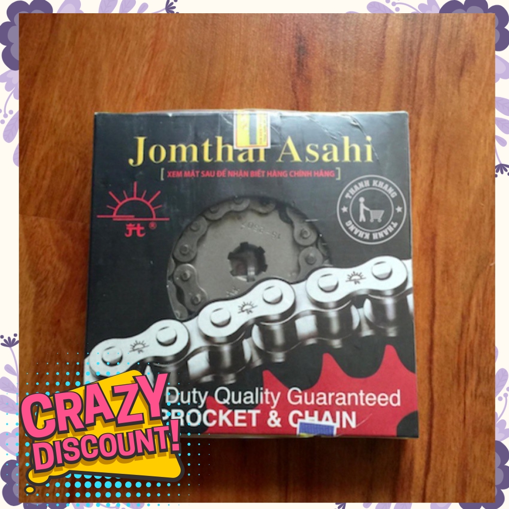 Sên nhông dĩa mặt trời SIRIUS thương hiệu Thái Lan Jomthai asahi428 x 104L-15T-36T