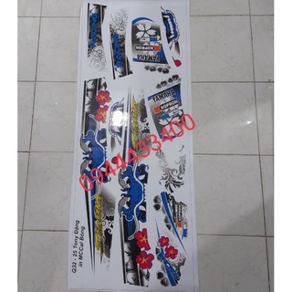 tem rời sirius ĐẦU LÂN dán cho xe trắng