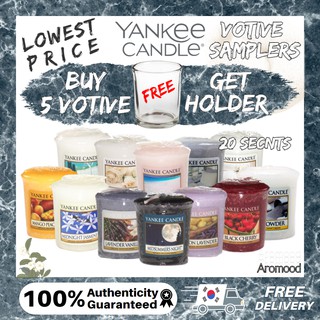 Nến thơm Votive trang trí đa năng chất lượng cao Yankee Candle (20 mùi hương tùy chọn)