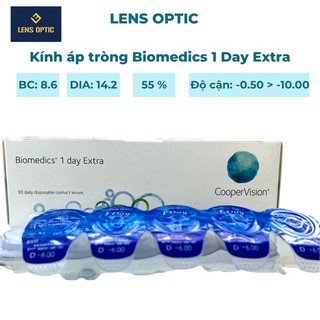 Kính áp tròng 1 ngày trong suốt COOPER VISION Biomedics Extra có độ cho