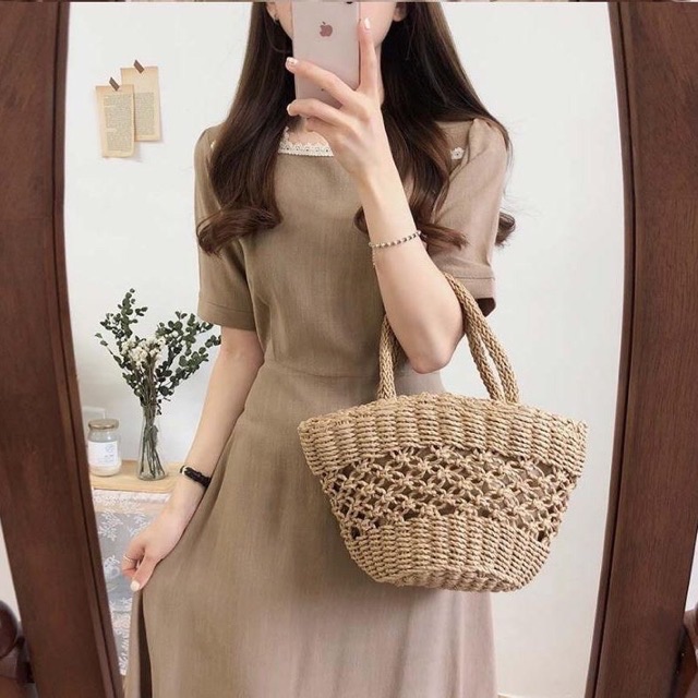 [CÓ SẴN] VÁY VINTAGE TIỂU THƯ CÓ THẮT EO (ảnh thật ở cuối) | BigBuy360 - bigbuy360.vn