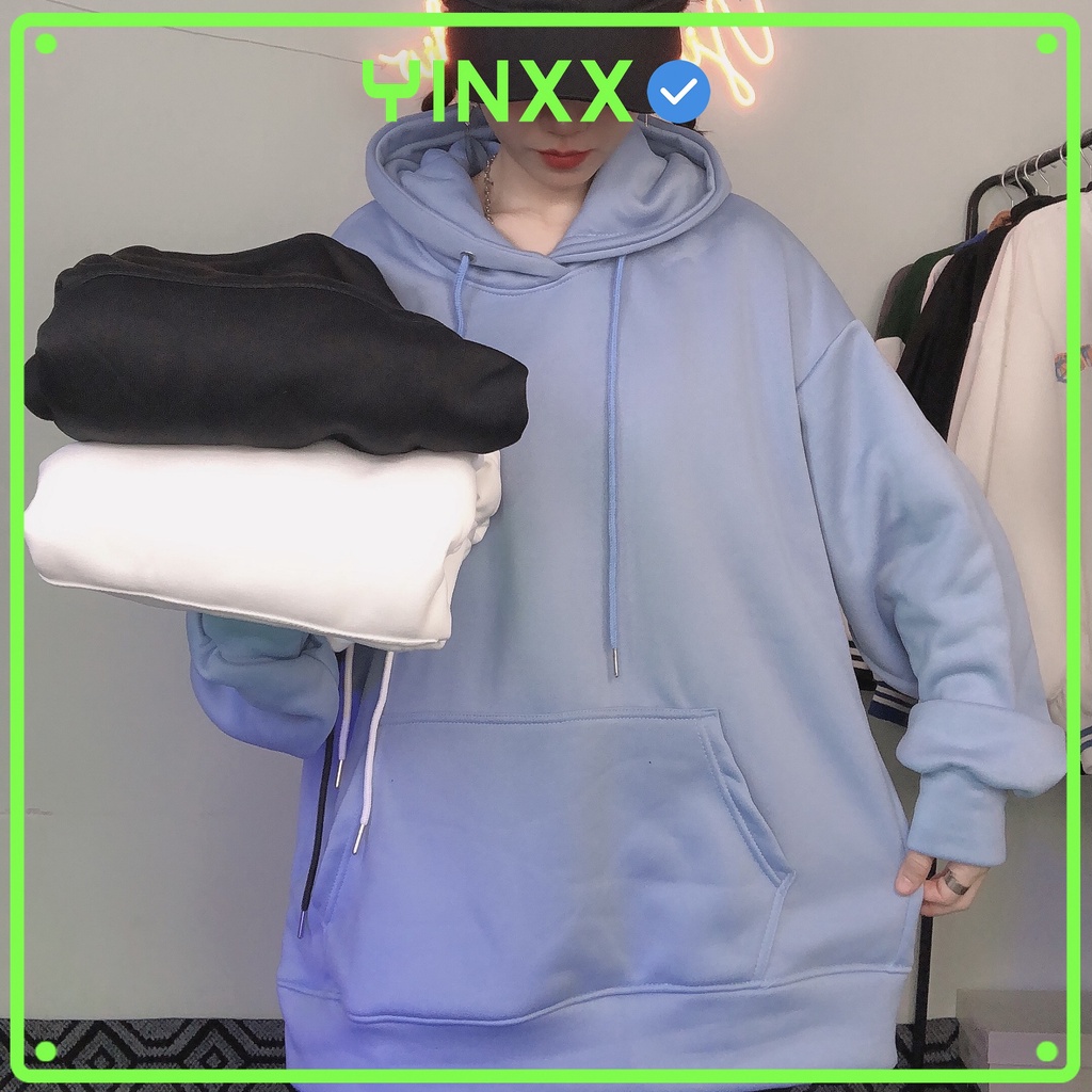 Áo hoodie trơn form rộng nam nữ Yinxx, hoddie unisex oversize nỉ đẹp dày dặn HD00 | BigBuy360 - bigbuy360.vn