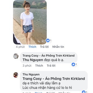 Áo phông cổ tròn 100% hình thật