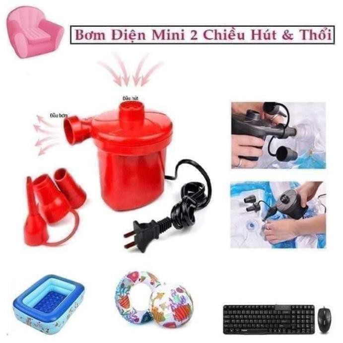 Bơm điện Wenbo 2 chiều thổi, hút chân không - bơm ghế hơi - bơm bể bơi