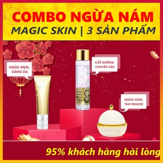 Combo NGỪA NÁM CHUYÊN SÂU Magic Skin 3 sản phẩm loại bỏ NÁM SẠM, TÀN NHANG