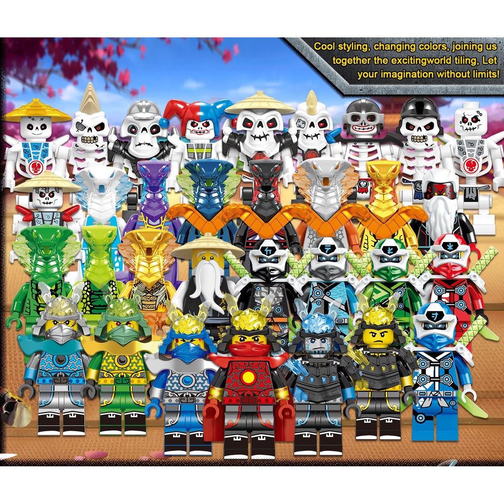 COMBO 2 Minifigures Nhân Vật Ninjago Season 12 Mẫu Mới Ra Siêu Đẹp PRCK 61058