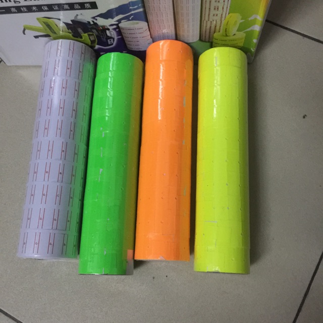 100 cuộn giấy dán giá tiền, giấy bắn giá tiền