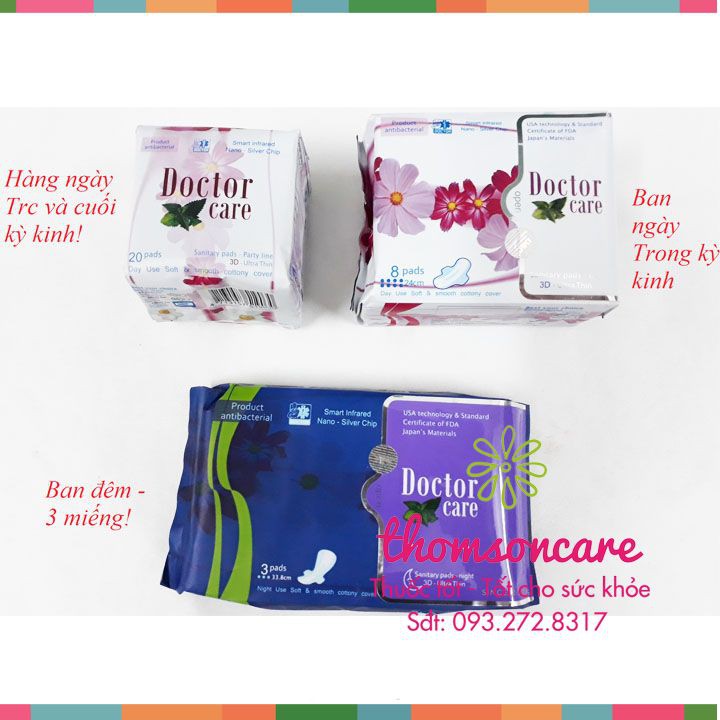 Băng vệ sinh Doctor care - Băng vệ sinh thảo dược từ tự nhiên