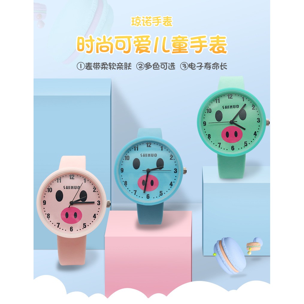 Đồng Hồ Silicon HÌNH CON HEO Cho Bé Yêu (Hàng có sẵn đủ mầu) | BigBuy360 - bigbuy360.vn