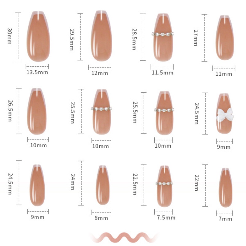 Bộ Móng Tay Giả Họa Tiết Bướm Đẹp Mắt Dễ Tháo Rời