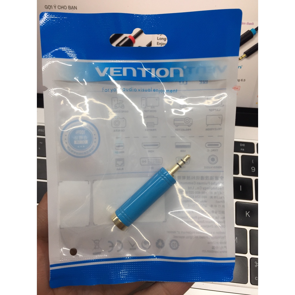 đầu chuyển 3.5 ra lỗ cắm 6.5 Vention VABS04
