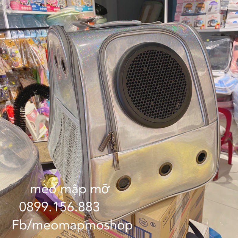 BALO ĐỰNG CHÓ MÈO HOLOGRAM KHÔNG THẤM NUỚC 10-12kg ( màu ngẫu nhiên )