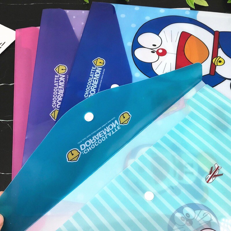 Túi đựng tài liệu túi clear bag Doraemon