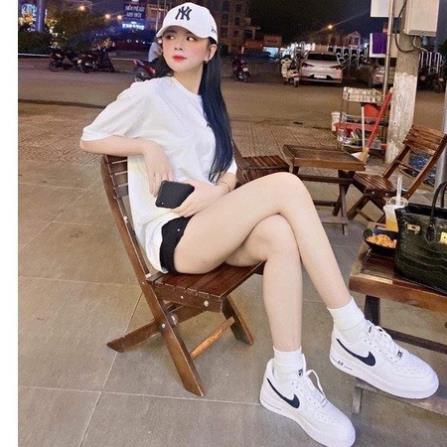 🔶 siêu rẻ 🔶Giày Nike Air Force 1 AF1 trắng móc đen bản cao cấp 1-1 hàng trung full phụ kiện