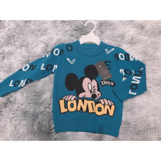 (Free ship- Hàng Quảng Châu cao cấp) ÁO LEN MICKEY CHO BÉ GÁI