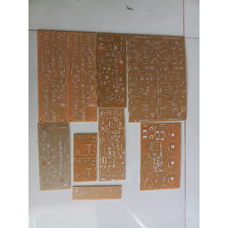 Trọn Bộ 10 PCB Mạch Ampli 203n 12 Còng