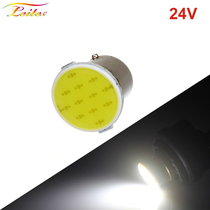 Set 2 bóng đèn xi nhan siêu sáng S25 1156 LED COB 12SMD 1156 BA15S P21W 24V thay thế cho ô tô / xe tải