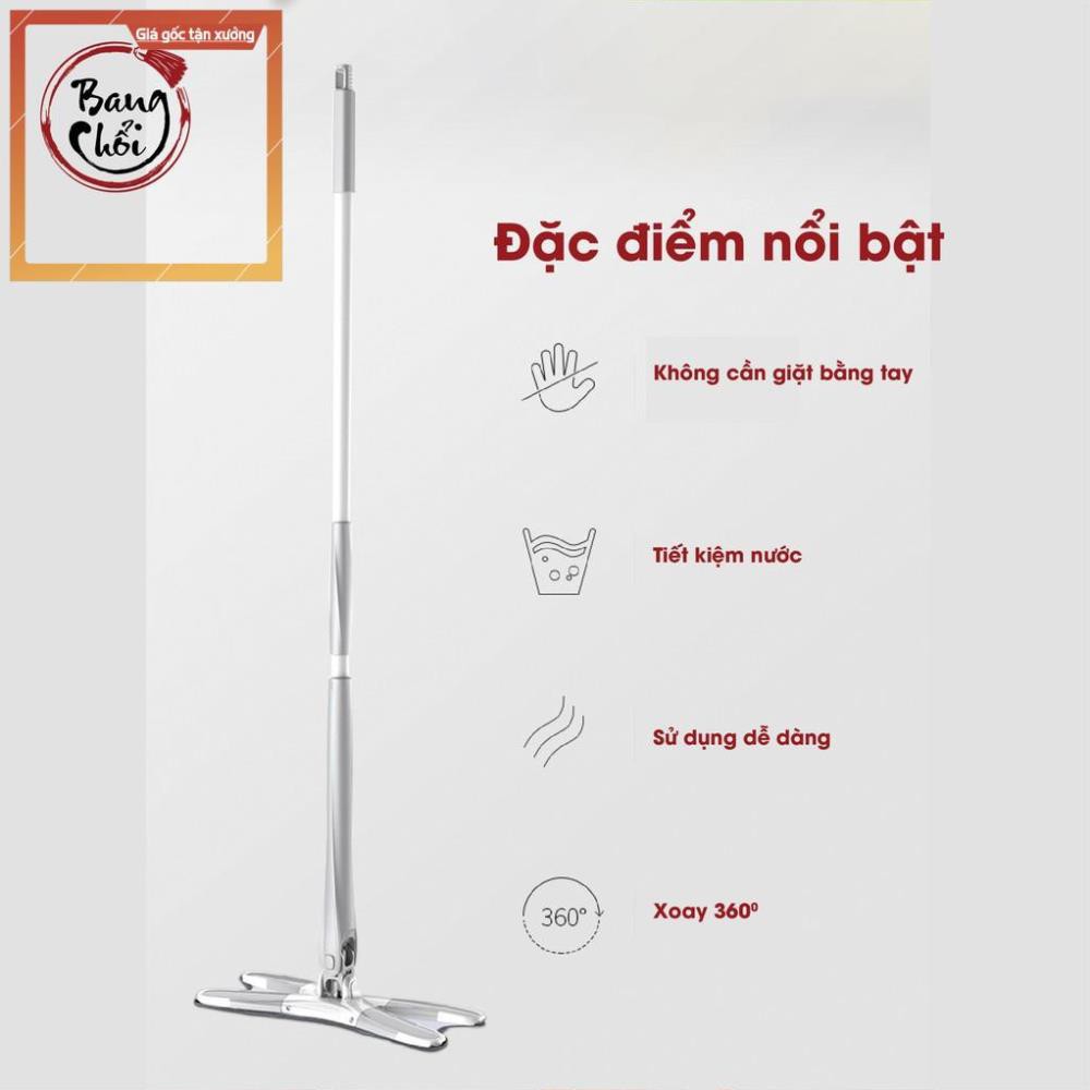 Cây lau nhà tự vắt vặn xoắn chữ X LOCK&COCK trục xoay 360 độ sử dụng dễ dàng thân thép sơn tĩnh điện