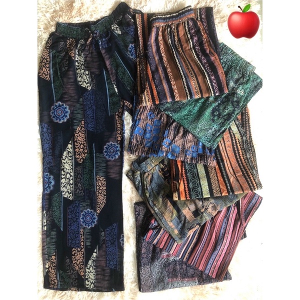 Quần lanh thái ống rộng siêu mát mịn mặc cưc kì tôn dáng_Bà Cam shop