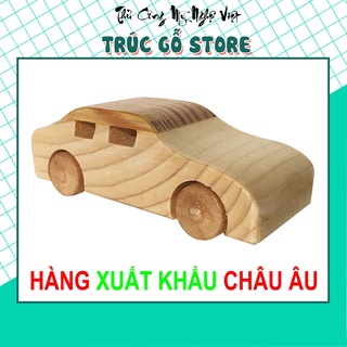 Xe đồ chơi gỗ an toàn giúp phát triển trí tuệ cảm xúc cho trẻ từ 3 đến 7 tuổi - Xe oto 4 chỗ