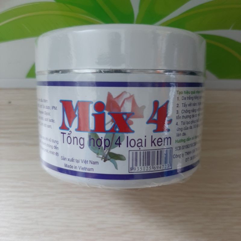 KEM TRẮNG DA TẨY VẾT NÁM THÂM, TÀN NHANG ĐỒI MỒI, CHỐNG NẮNG MIX 4 60G TUYẾT LAN