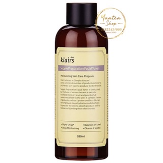 Nước hoa hồng dưỡng ẩm Klairs Supple Preparation Facial Toner 180ml